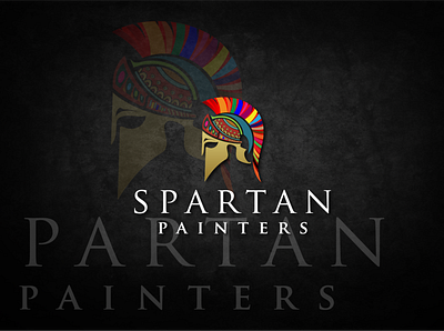SPARTAN PAINTERS creative logo painters logo spartan