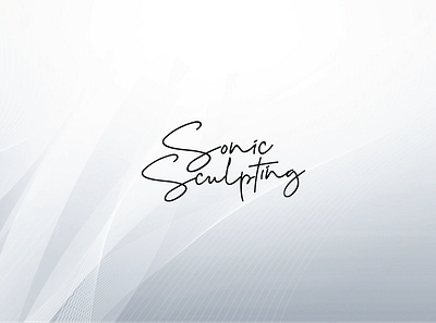 Sonic Sculpting cursive design hand written scriptive sonic