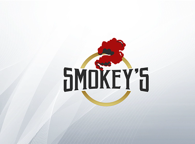 SMOKEY'S grill logo logo design smokeys