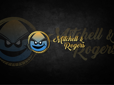 Mitchell & Rogers cartoon creative logo fun logo mitchell rogers
