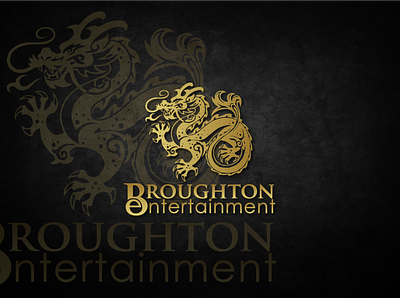 Broughton Entertainment awesome design creative logo dragon entertainment logo