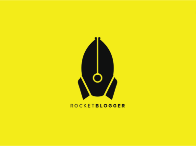 Rocket Blogger creative logo minimalist logo writers logo
