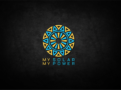 My Solar My Power logo design solar energy logo solar power