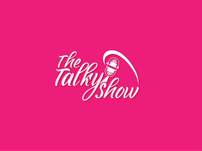 The Talky Show creative design fun logo talk show logo concept
