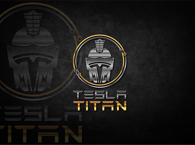 Tesla Titan creative logo design logo design tesla titan
