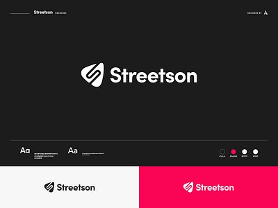 Streetson branding brand design branding iconography identity design logo logotype modern logo typography vector
