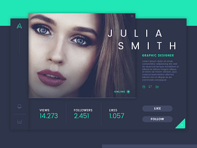 User Profile Ui Design