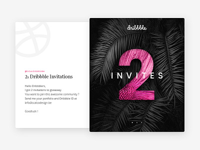 2x Dribbble Invites