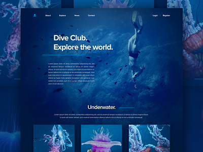 Underwater landing page