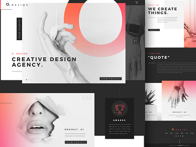 Landing Page - Design agency agency clean design gradient ui web « landing page » « samuel scalzo »