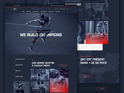 Sport nutrition web design