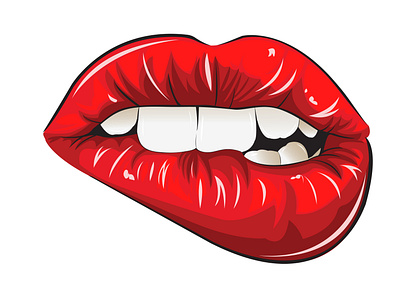 Lips Illustration graphic design illustration