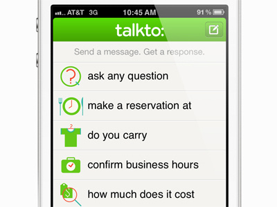 talkto: App - Text starters app ios iphone talkto