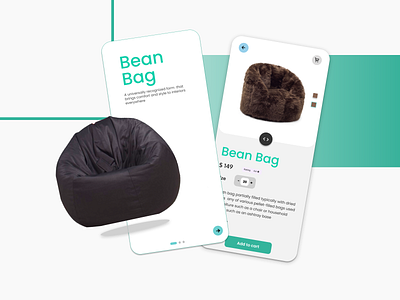 Bean Bag Application Design adobexd app design design figma mobile application uiux user interface