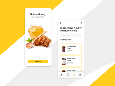 Organic Honey App Design