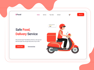 S-Food Web Page Design adobexd app design design figma uiux user interface web page application