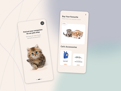 Pet Mobile App Design adobexd app design design figma mobile application uiux user interface