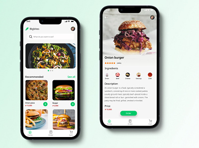 Food Design App design ui ux