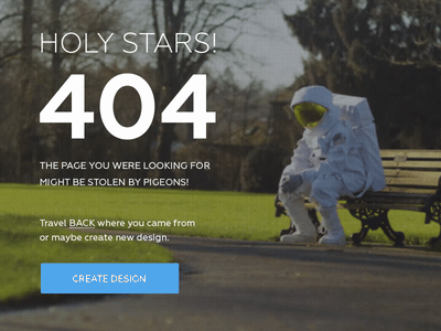 404 Page 404 cosmonaut ux video web