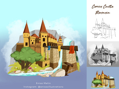 Castle adobe photoshop art character design childrens books design graphic design illustration