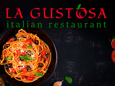 Сorporate identity for an Italian restaurant La Gustosa