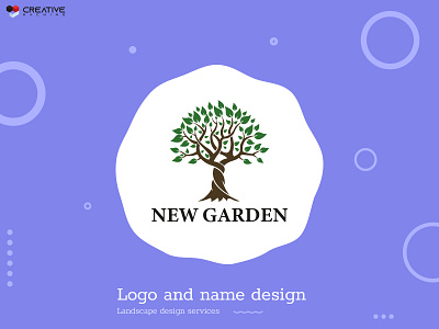 New Garden Logo branding design graphic design logo