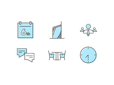 Set of 6 Icons