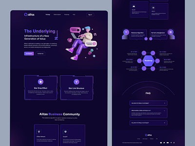 Nft alitas.tech Landing Page Redesign bitcoin blockchain crypto crypto landing page defi derk landing page metaverse nft nft artist nft gaming landing page nft landing page nft marketpleace ui uiux web website website design