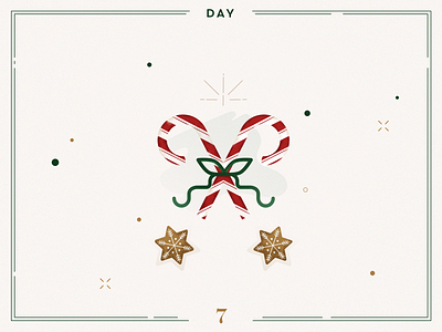 Day 7🎄🍭 advent calendar candy christmas christmas candy christmas cookies christmas food christmas illustration cookies illustration lollipops minimalist navidad vector xmas