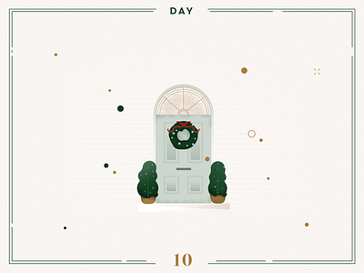 Day 10🎄🌟knock knock advent calendar christmas christmas decoration christmas door christmas illustration christmas vector decoration design door icon icon a day illustration ilustracion navidad ilustraciones minimalist navidad valencia vector xmas