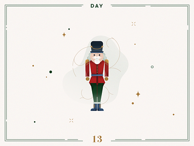 Day 13🎄🏰 The Nutcracker advent calendar christmas christmas decoration christmas illustration design illustration ilustracion navidad minimalist navidad vector xmas