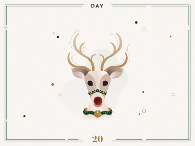 Day 20🎄Rudolph the red-nosed reindeer advent calendar christmas christmas decoration christmas illustration christmas rudolph design illustration ilustracion navidad minimalist navidad reindeer rudolph vector xmas
