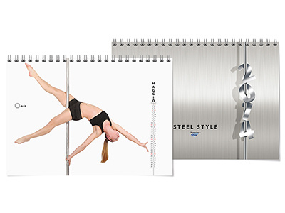 Calendario 2014 Steel Style beautiful big elegance iron move pole soprt