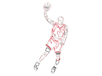 Michael Jordan - Basket alto basket campione canestro veloce