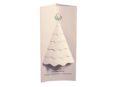 Burgo Distribuzione albero auguri bianco christmas natale white