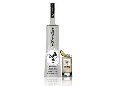 Empire Vodka acolico break ghiacciato ice polland skull teschio trasparente