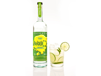 Cachaca Pandeiro brazil drink flag ghiaccio giallo green ice verde yelloe