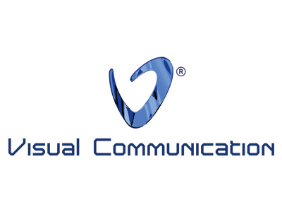 Visual Communication big blue hi tech modern visul