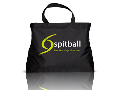 Spitball black borsa brand maniglie shopper sport