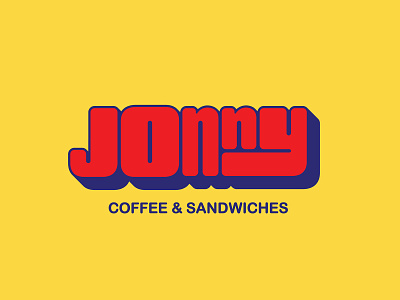 JONNY I Coffee & Sandwich brand identity brand brand design branding design food graphic design lettering logo sandwich