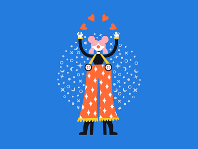 Clown Magic cherbear creative clown clown pants clowns female girl hearts juggle juggling love magic pink hair popular valentine valentines women