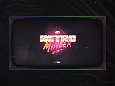 The VHS Retrominder #1 - Introduction 💾📼 animation art direction branding concept game game art glitch interaction interface rainbow retro retrofuturism tv typography ui design ux design vintage webdesign website