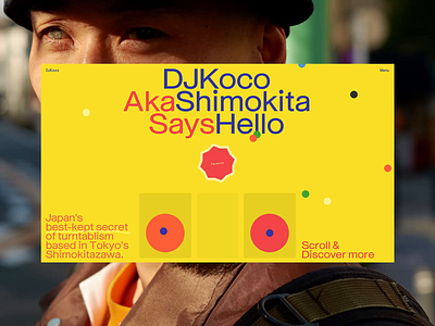 DJ Koco Aka Shimokita - Layout Grid Explorations #5 art direction branding colorful concept design exploration grid hiphop interaction interface layout minimal typography ui ui design web webdesign website