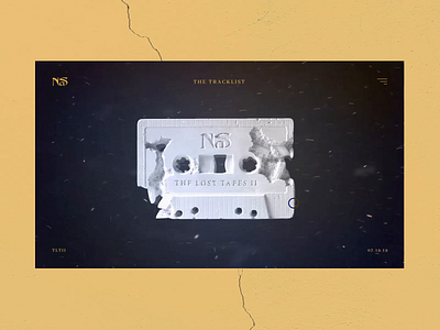 The Lost Tapes II Concept #2 🎤- 3D Scroll interaction 3d animated animation art direction blue concept gold interaction interactive interface motion design music scroll animation tracklist transition typography ui design ux design webdesign website