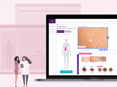 SkinMap - Dermatology App app bodymap dermatology mapping ui uidesign ux