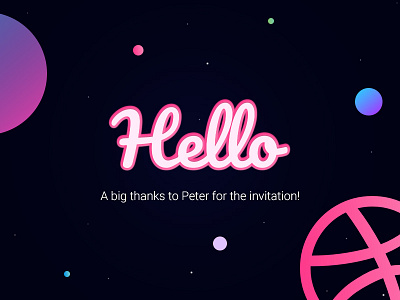 Hello Dribbble!