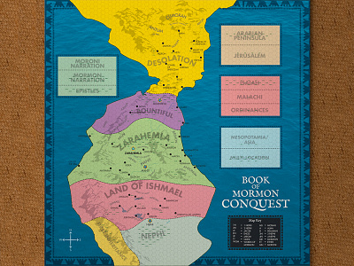 Book of Mormon Conquest Game Board game game board maps religious topography