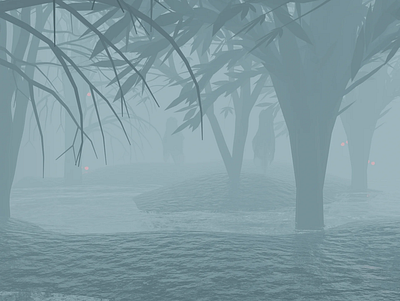 Haunted Forest 3d design graphic design illustration