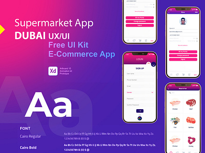 Supermarkrt APP UX/UI app graphic design stote ui ux