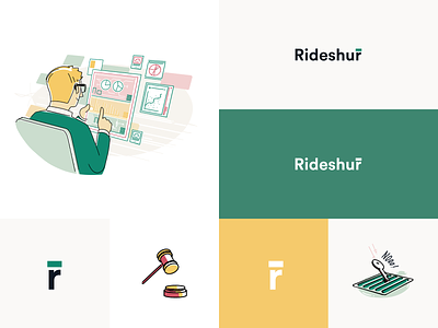 Rideshur – Style Guide agency animation app branding branding agency clean design green illustration interaction london ridehsur style guide typography ui ui style uiux ux